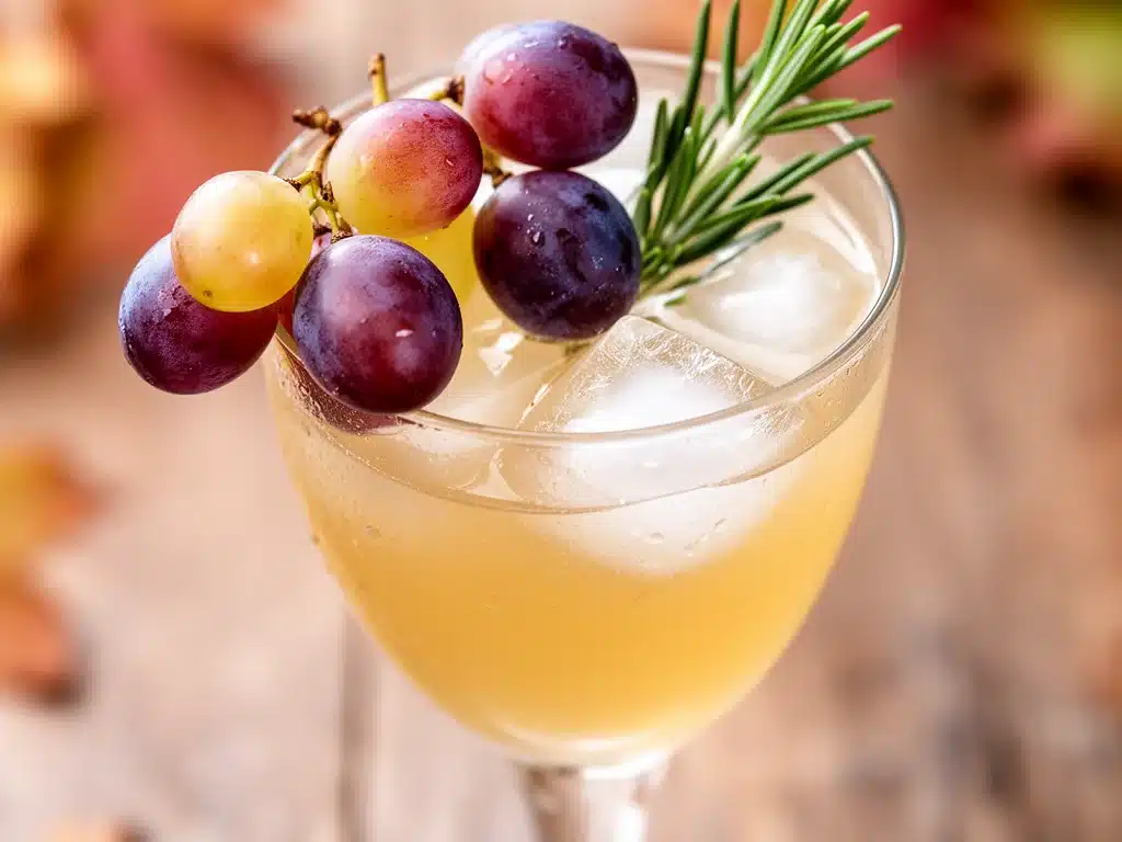alkoholfreier Herbstlicher Traubenmost Cocktail - featured image