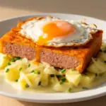 Bayerischer Leberkäse mit Spiegelei - featured image