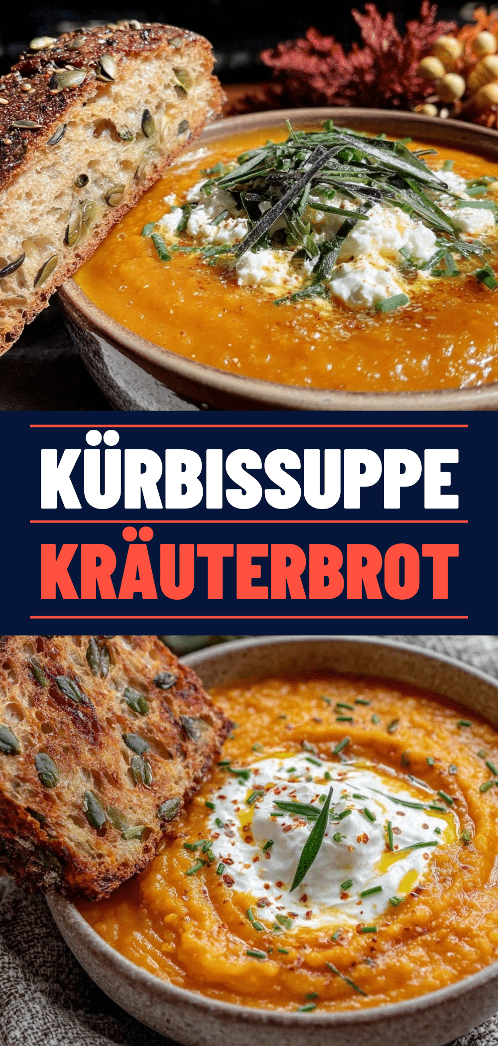 Cremige Erntedank Kürbissuppe: 5 Minuten einfaches Rezept 5 cremige Erntedank Kürbissuppe recipe