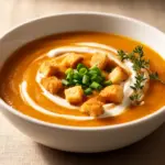 Cremige Kartoffel-Kürbis-Suppe - featured image