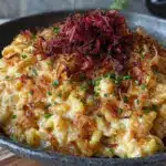 Cremige Käsespätzle mit Röstzwiebeln - featured image