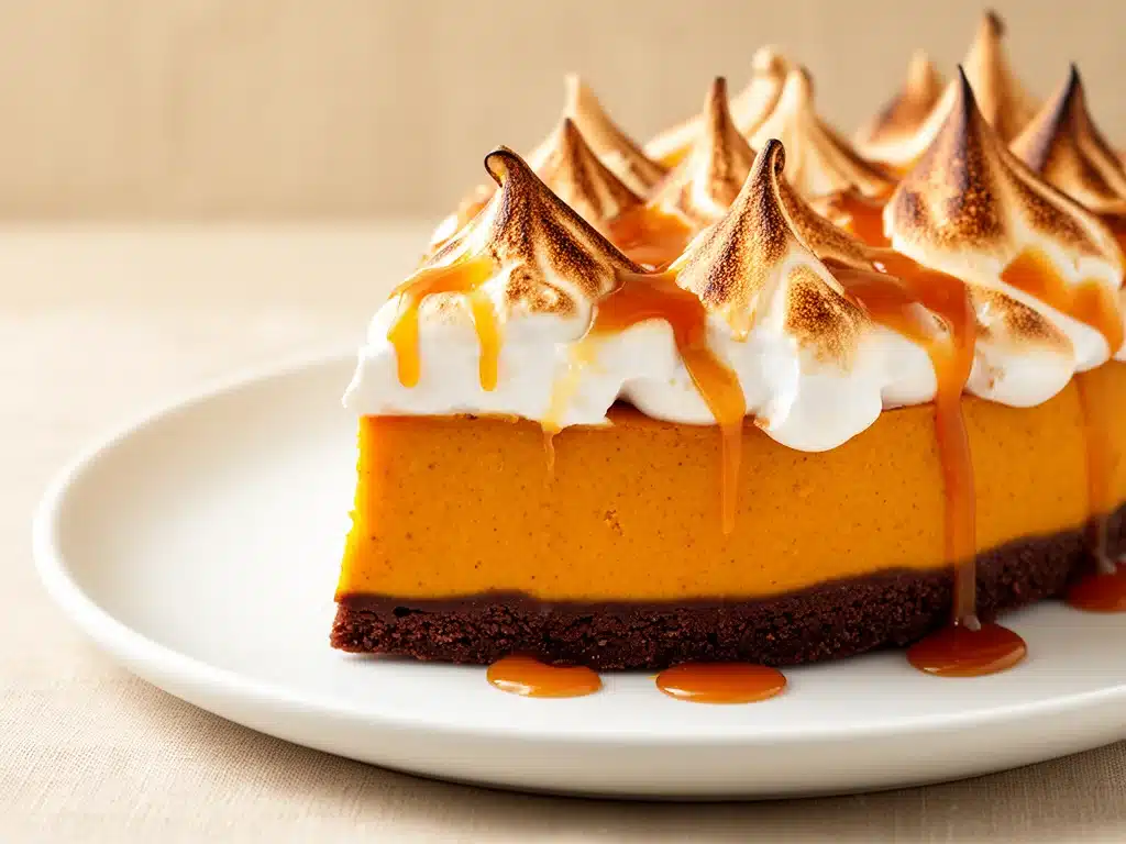 Cremige Kürbis-Baiser-Torte - featured image