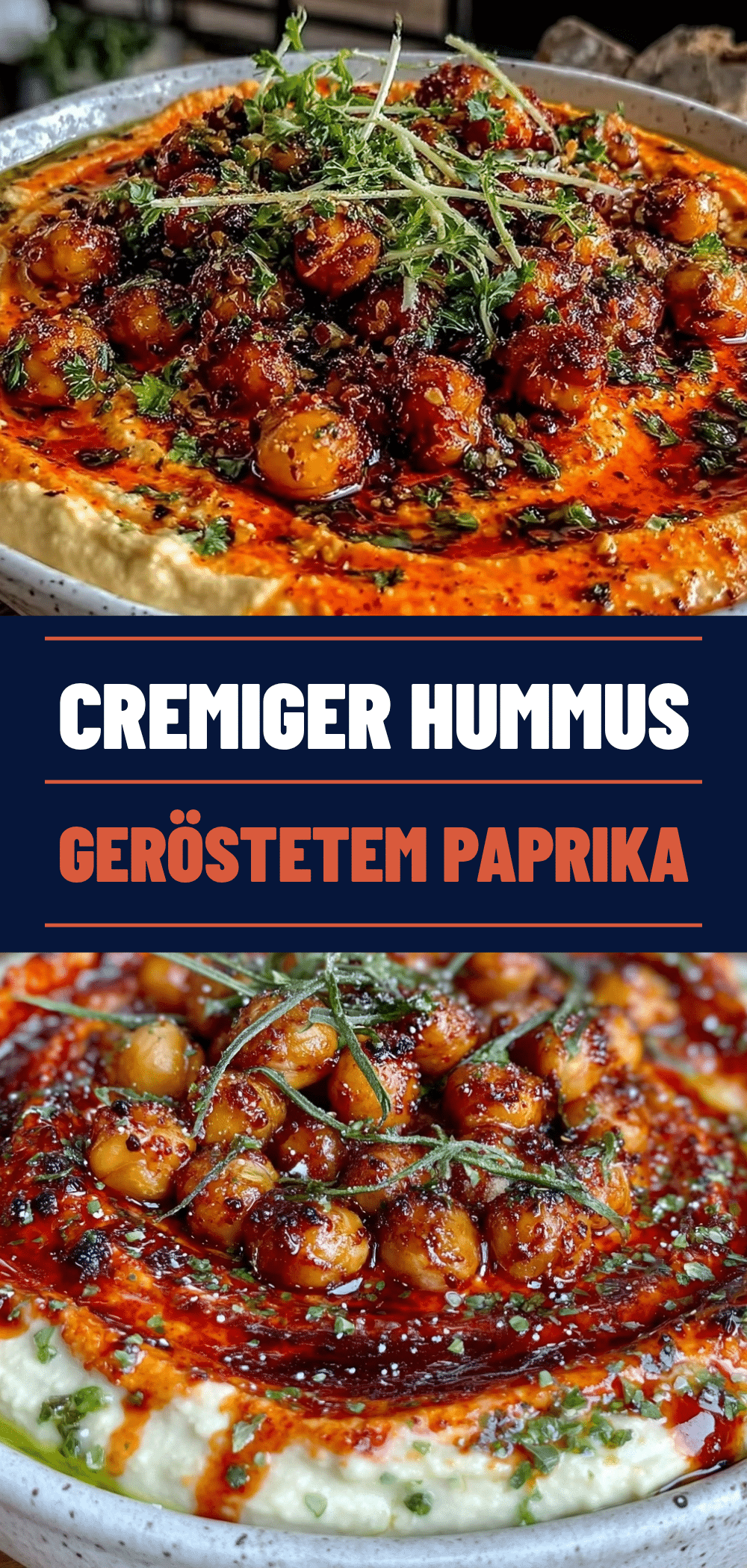 Cremiger Hummus mit geröstetem Paprika: 5 Min. Einfach 5 cremiger Hummus mit geröstetem Paprika recipe