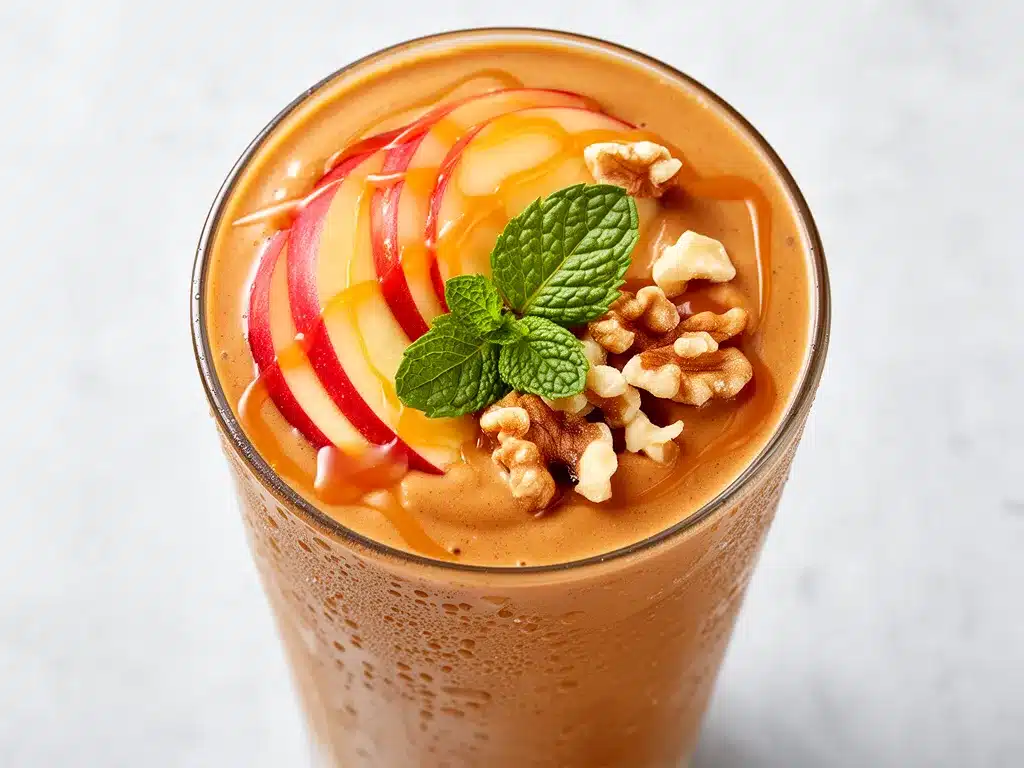 Cremiger Karamell-Apfel Smoothie: Das perfekte Erntedank-Frühstück 4 Cremiger Karamell-Apfel Smoothie preparation steps