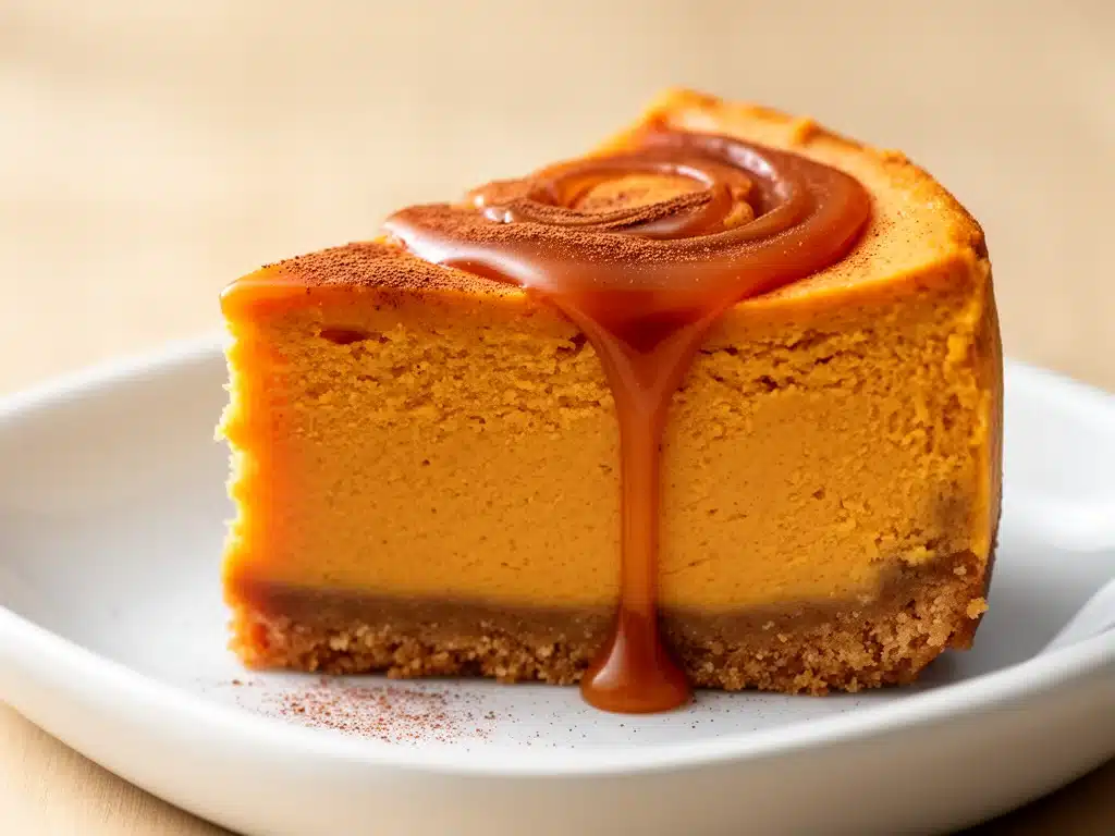 Cremiger Kürbis-Karamell-Käsekuchen - featured image