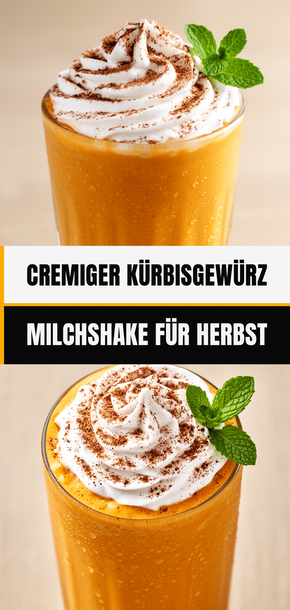 Cremiger Kürbisgewürz-Milchshake: 5 Min. Herbst-Rezept 5 Cremiger Kürbisgewürz-Milchshake recipe