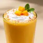 cremiger veganer Mango Smoothie mit Kokosmilch - featured image