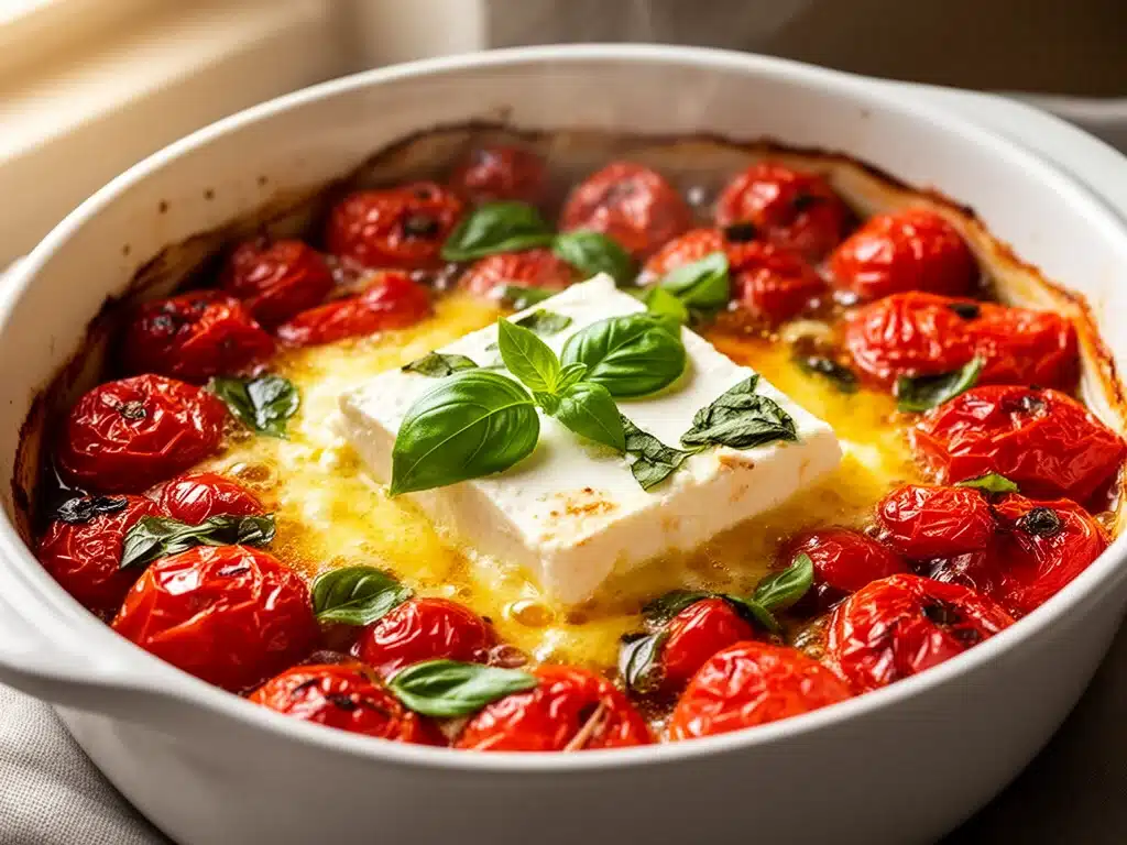 Cremiges Baked Feta mit Tomaten - featured image