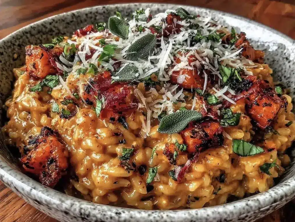 cremiges Kürbisrisotto - featured image