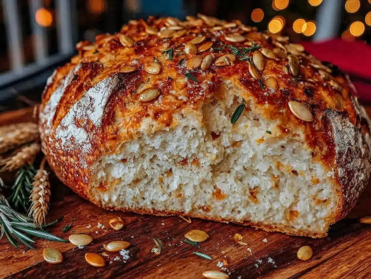 Erntedankfest Brot: 5-Schritte Herbstbrot mit Kürbiskernen 4 Erntedankfest Brot mit Kürbiskernen preparation steps