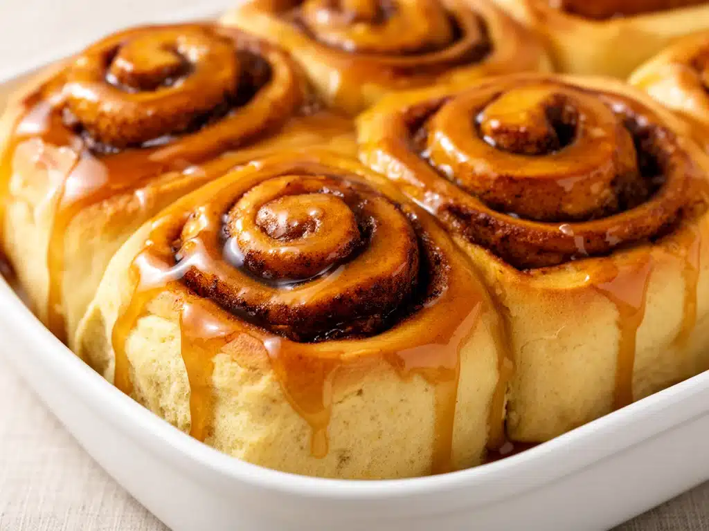 Fluffy Kürbis-Zimtschnecken - featured image