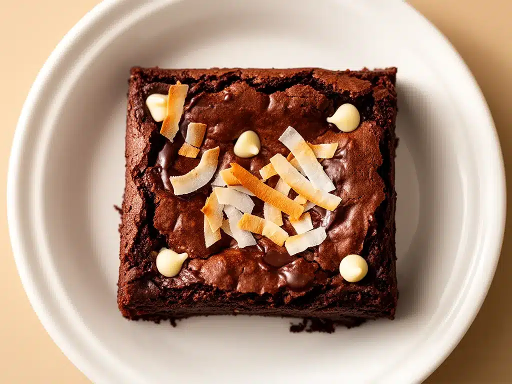 Fudgy Kokos-Brownies: Saftig & Schokoladig 4 Fudgy Kokos-Brownies preparation steps