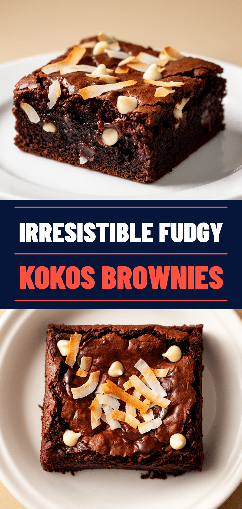 Fudgy Kokos-Brownies: Saftig & Schokoladig 5 Fudgy Kokos-Brownies recipe