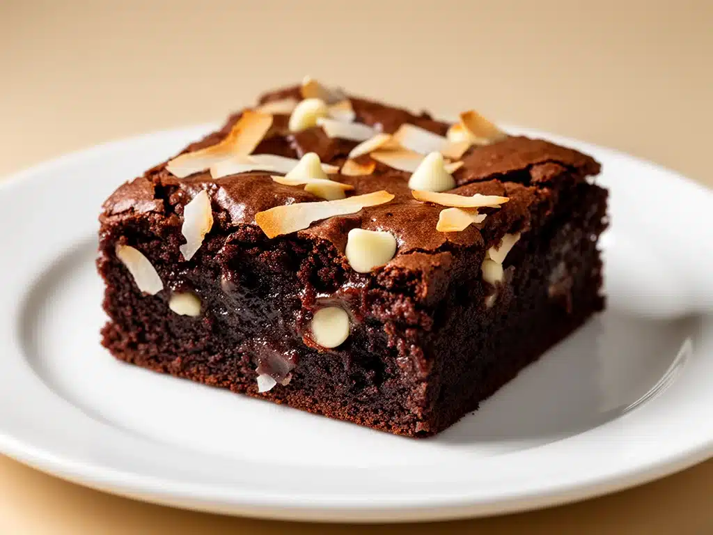 Fudgy Kokos-Brownies - featured image