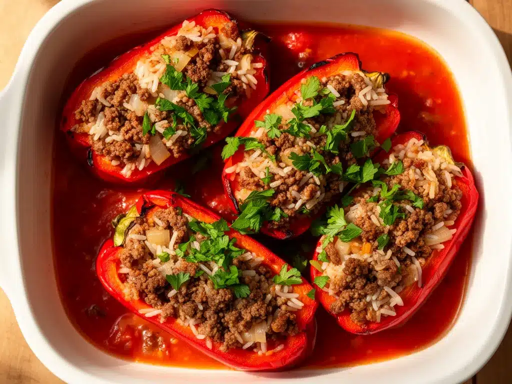 Gefüllte Paprika: 5 einfache Omas Rezepte 4 Gefüllte Paprika Omas Rezept preparation steps