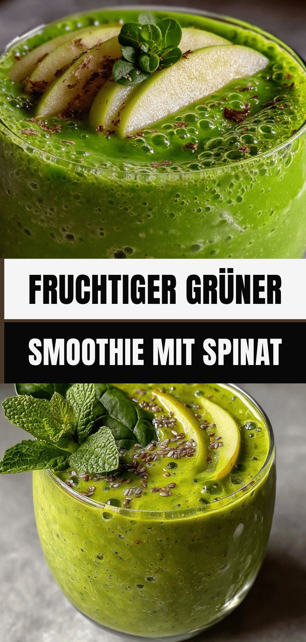 Gesunder Grüner Smoothie mit Spinat und Apfel: 5 Min. 5 Gesunder Grüner Smoothie mit Spinat und Apfel recipe