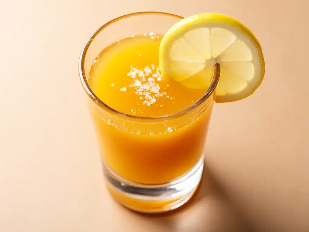 Goldener Ingwer-Shot: 5 Min Immunbooster-Rezept 4 Goldener Ingwer-Shot preparation steps