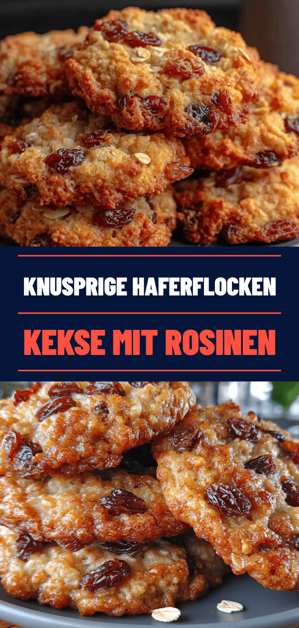 Haferflocken-Kekse mit Rosinen: Knusprig & Saftig 5 Haferflocken-Kekse mit Rosinen recipe