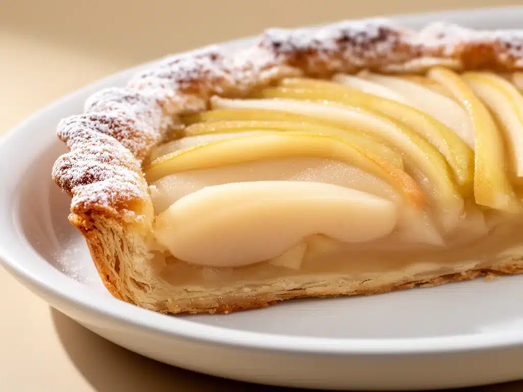 Herbstliche Birnentarte mit Marzipan - featured image