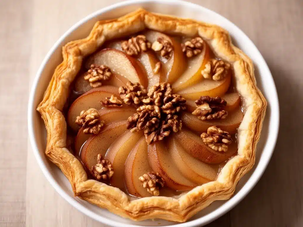 Herbstliche Walnuss-Birnen-Tarte: Das perfekte 15-Minuten-Dessert 4 Herbstliche Walnuss-Birnen-Tarte preparation steps