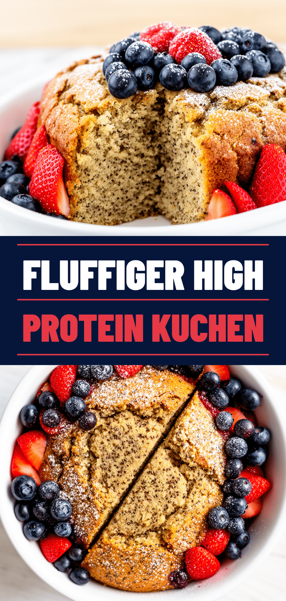 Proteinkuchen: High-Protein mit Beeren (30 Min) 5 High-Protein Proteinkuchen mit frischen Beeren recipe