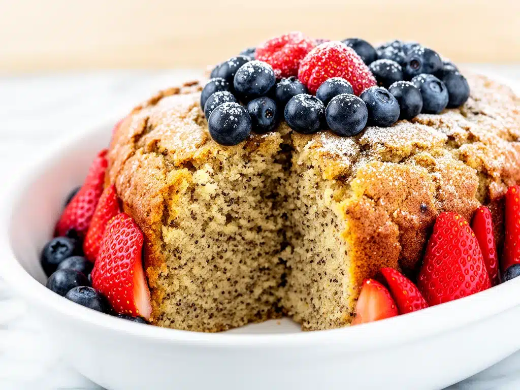 High-Protein Proteinkuchen mit frischen Beeren - featured image