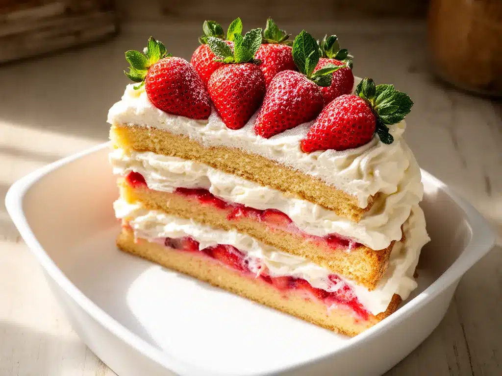 Klassische Erdbeertorte mit Sahne: Das perfekte Sommerdessert 4 klassische Erdbeertorte mit Sahne preparation steps