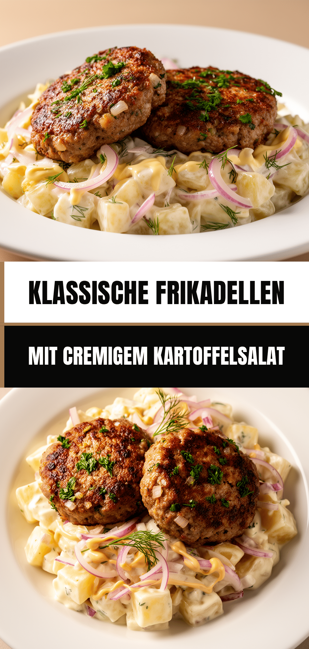 Klassische Frikadellen mit Kartoffelsalat: Leckeres Rezept in 30 Min 5 Klassische Frikadellen mit Kartoffelsalat recipe