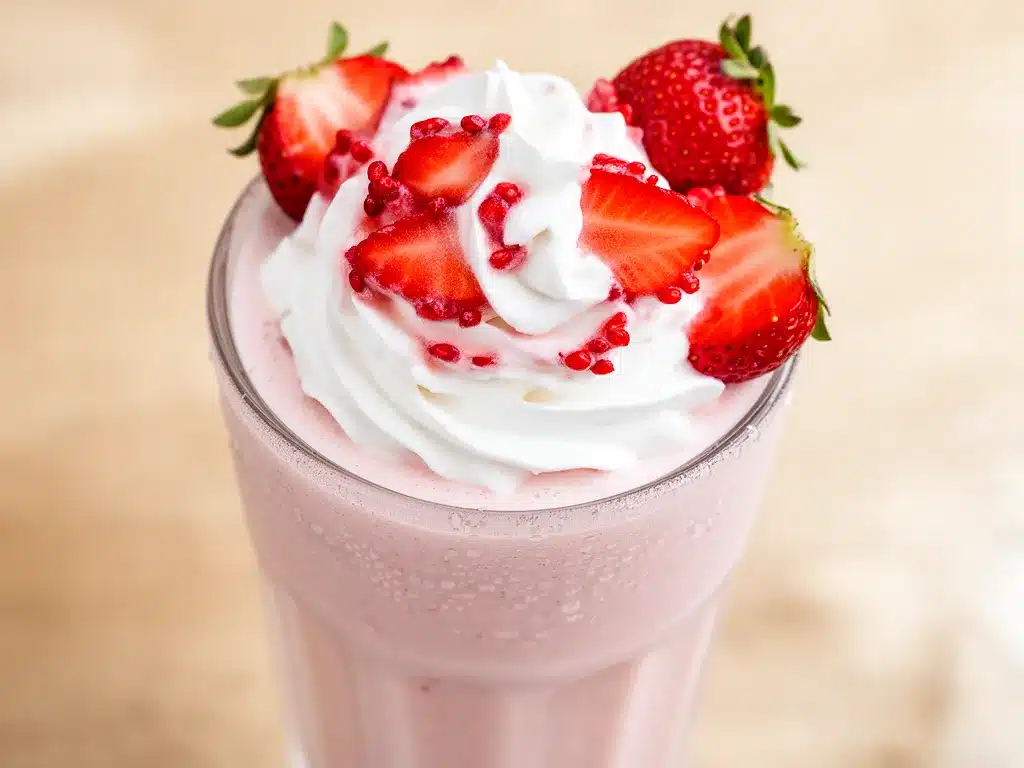 Klassischer Erdbeer-Milchshake: Cremig & Frisch Rezept 4 klassischer Erdbeer-Milchshake preparation steps