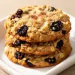 Klebrige Haferflocken-Cookies mit Rosinen - featured image
