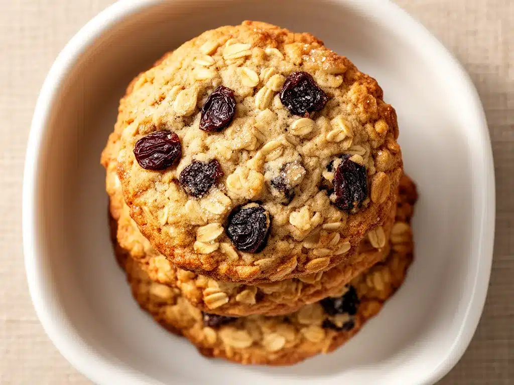 Klebrige Haferflocken-Cookies mit Rosinen: 5 Min. 4 Klebrige Haferflocken-Cookies mit Rosinen preparation steps