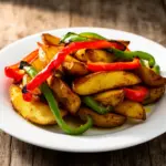 Knusprige Airfryer Kartoffel-Wedges mit Paprika - featured image