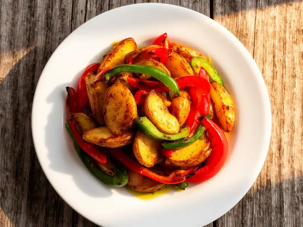 Knusprige Airfryer Kartoffel-Wedges mit Paprika: Das perfekte Rezept 4 Knusprige Airfryer Kartoffel-Wedges mit Paprika preparation steps