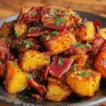 Knusprige Bratkartoffeln mit Speck - featured image