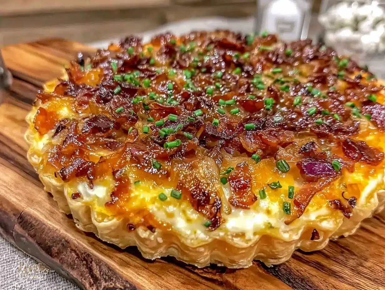 Knuspriger Zwiebelkuchen mit Speck: Das perfekte Rezept 4 Knuspriger Zwiebelkuchen mit Speck preparation steps