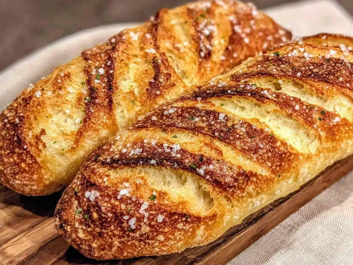 Knuspriges Baguette: 30 Min. einfaches Rezept 4 knuspriges Baguette preparation steps