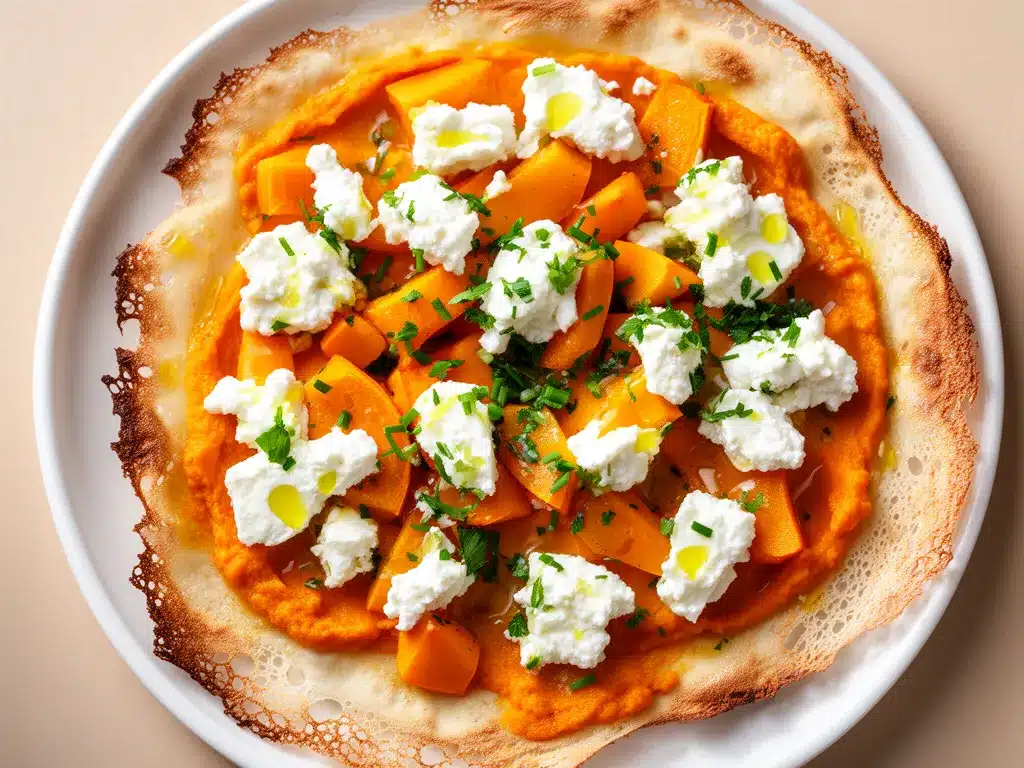 Cremiger Kürbis-Flammkuchen mit Ziegenkäse: Das perfekte Rezept 4 Kürbis-Flammkuchen mit Ziegenkäse preparation steps