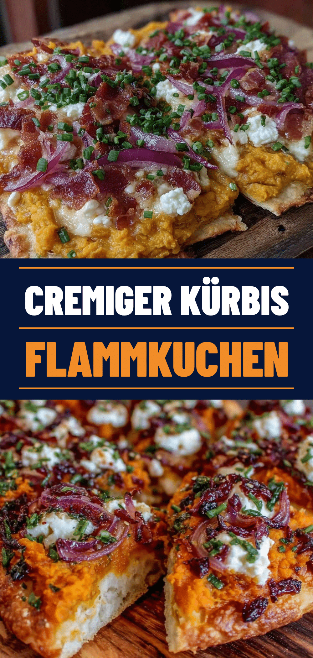 Kürbis-Flammkuchen mit Ziegenkäse: 15 Min. Rezept 5 Kürbis-Flammkuchen mit Ziegenkäse recipe