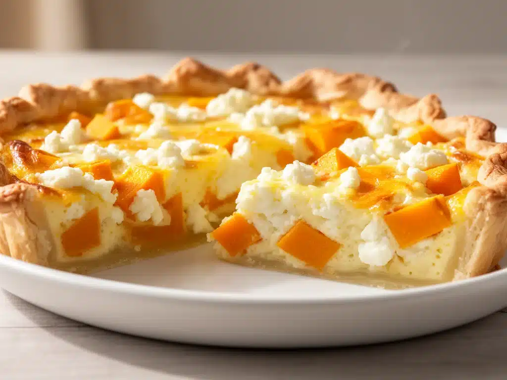 Kürbis-Quiche mit Feta - featured image
