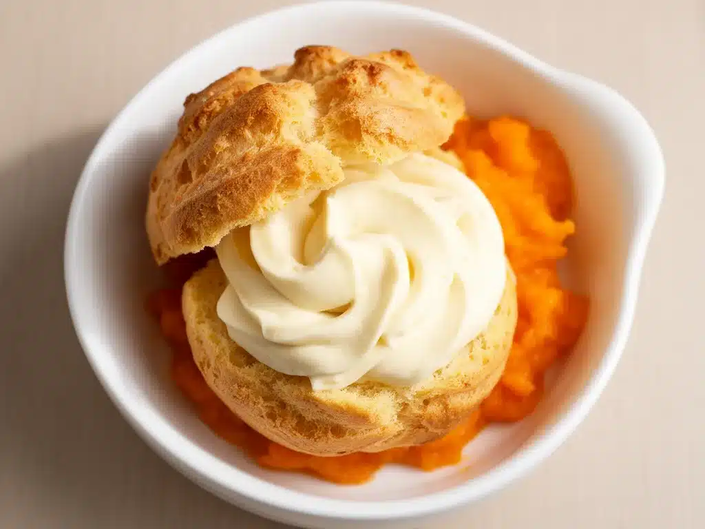 Kürbis-Windbeutel mit Vanillecreme: 5 Fluffige Herbst-Dessert-Tipps 4 Kürbis-Windbeutel preparation steps