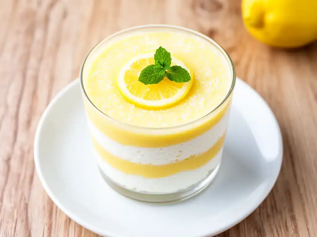 Low-Carb Zitronen-Käsekuchen im Glas: 5 Min. Diätdessert 4 Low-Carb Zitronen-Käsekuchen im Glas preparation steps