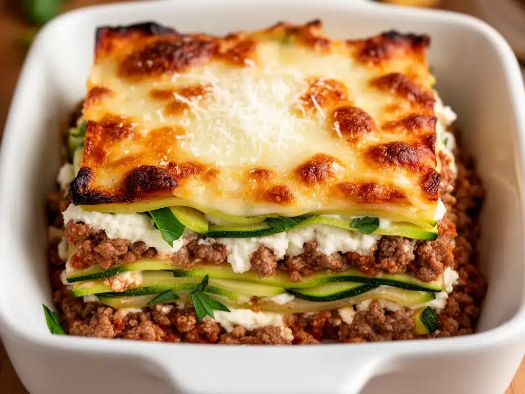 Low-Carb Zucchini-Lasagne: Das perfekte 30-Minuten-Rezept 4 Low-Carb Zucchini-Lasagne preparation steps
