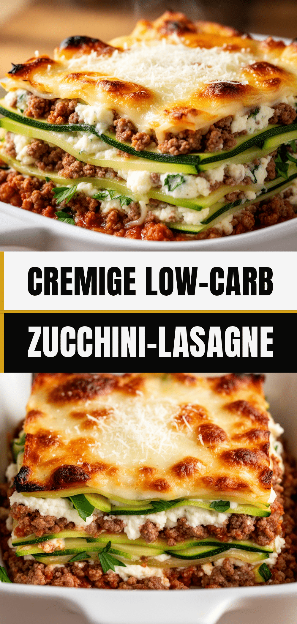 Low-Carb Zucchini-Lasagne: Das perfekte 30-Minuten-Rezept 5 Low-Carb Zucchini-Lasagne recipe