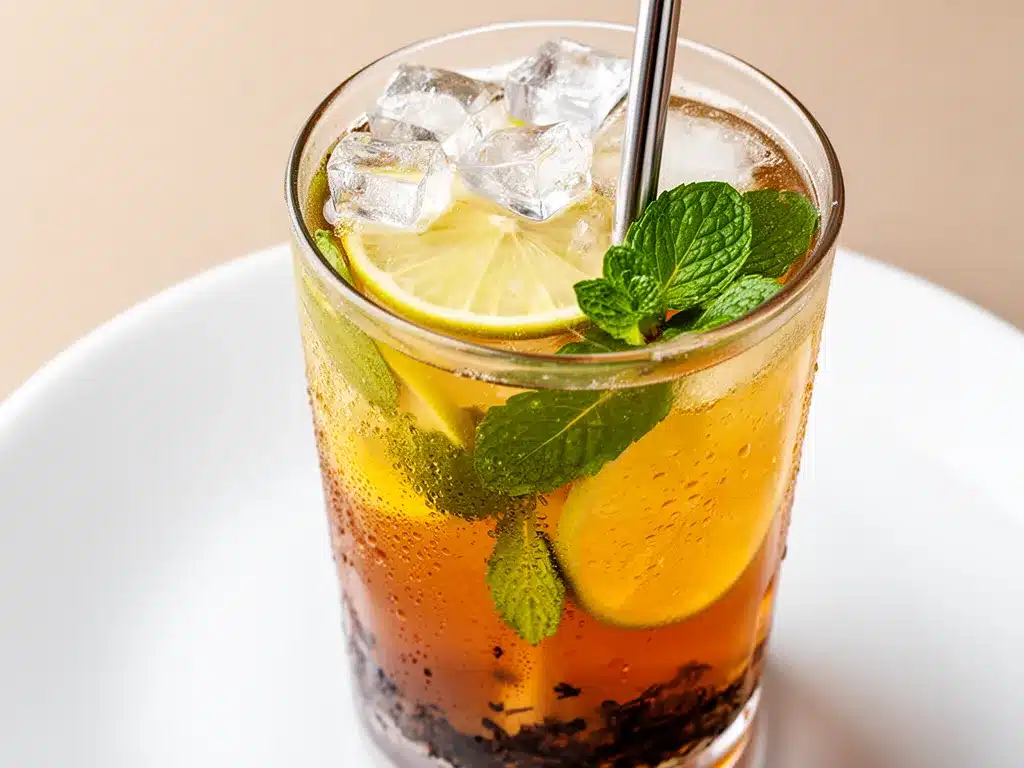 Erfrischender Minze-Limetten-Ice-Tea: 3 einfache Schritte 4 Minze-Limetten-Ice-Tea preparation steps