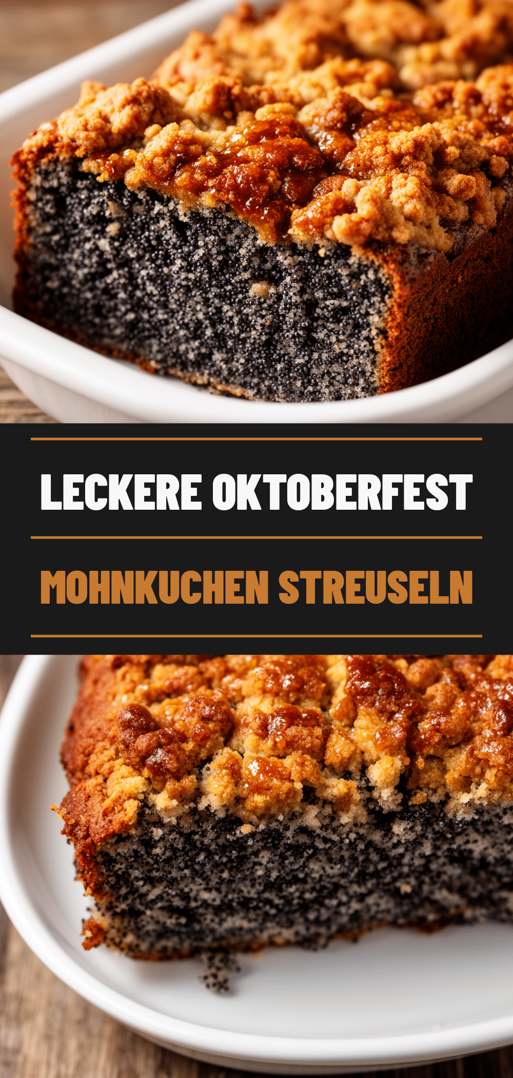 Mohnkuchen mit Streuseln: Das perfekte Oktoberfest-Rezept 5 Mohnkuchen mit Streuseln recipe