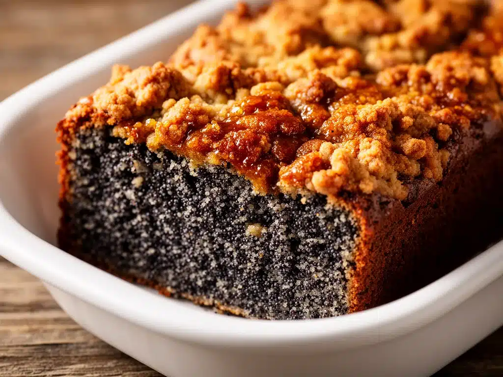 Mohnkuchen mit Streuseln - featured image