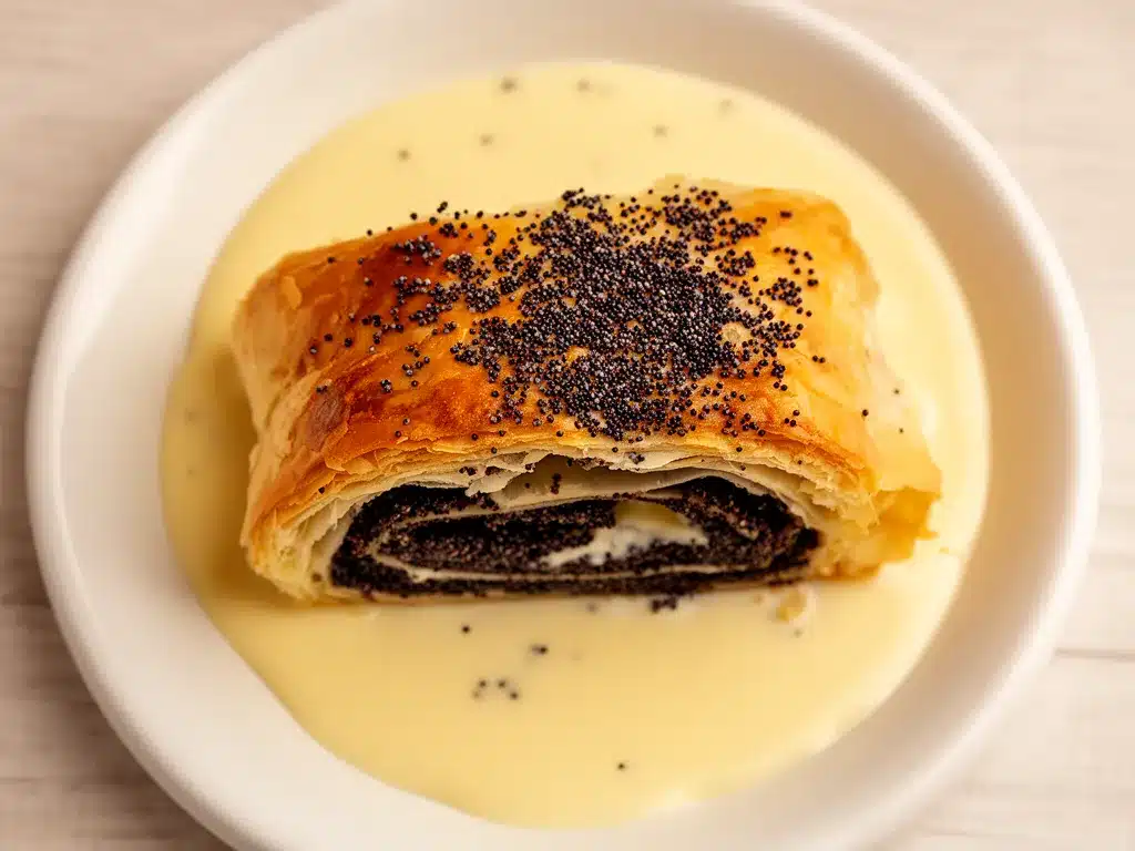 Mohnstrudel mit Vanillesauce: In 45 Min. perfekt 4 Mohnstrudel mit Vanillesauce preparation steps