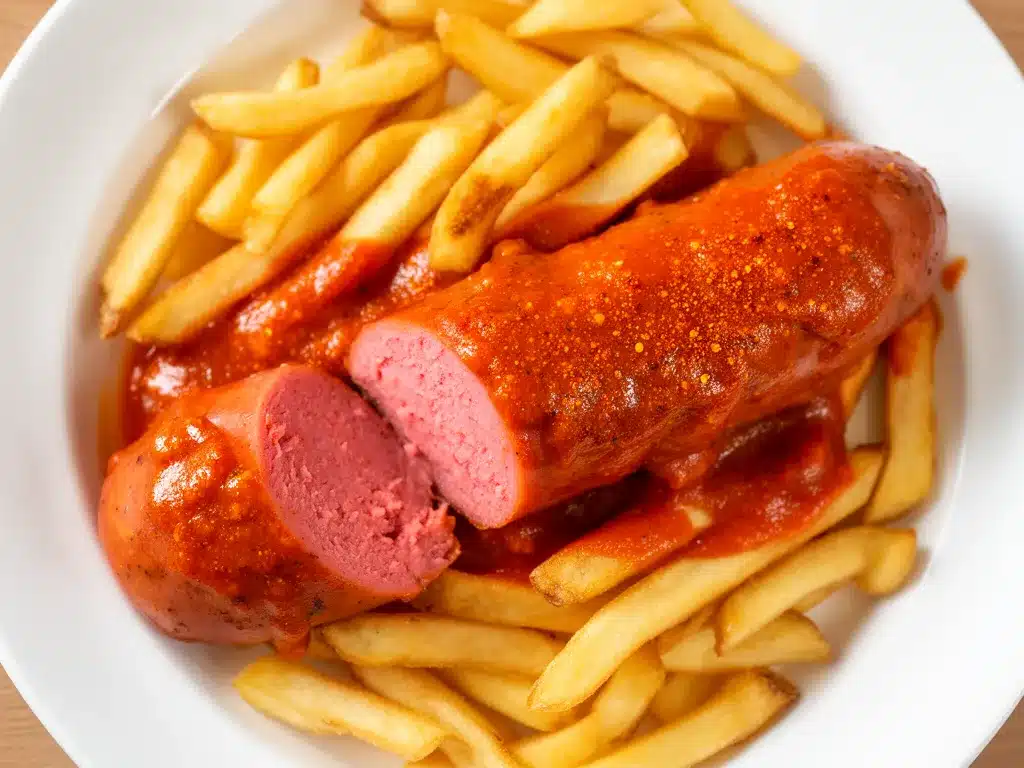 Oktoberfest Currywurst mit Pommes: Das perfekte Rezept 4 Oktoberfest Currywurst mit Pommes preparation steps