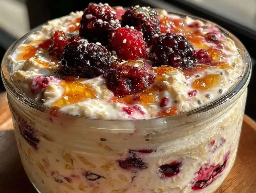 Overnight Oats mit Beeren - featured image