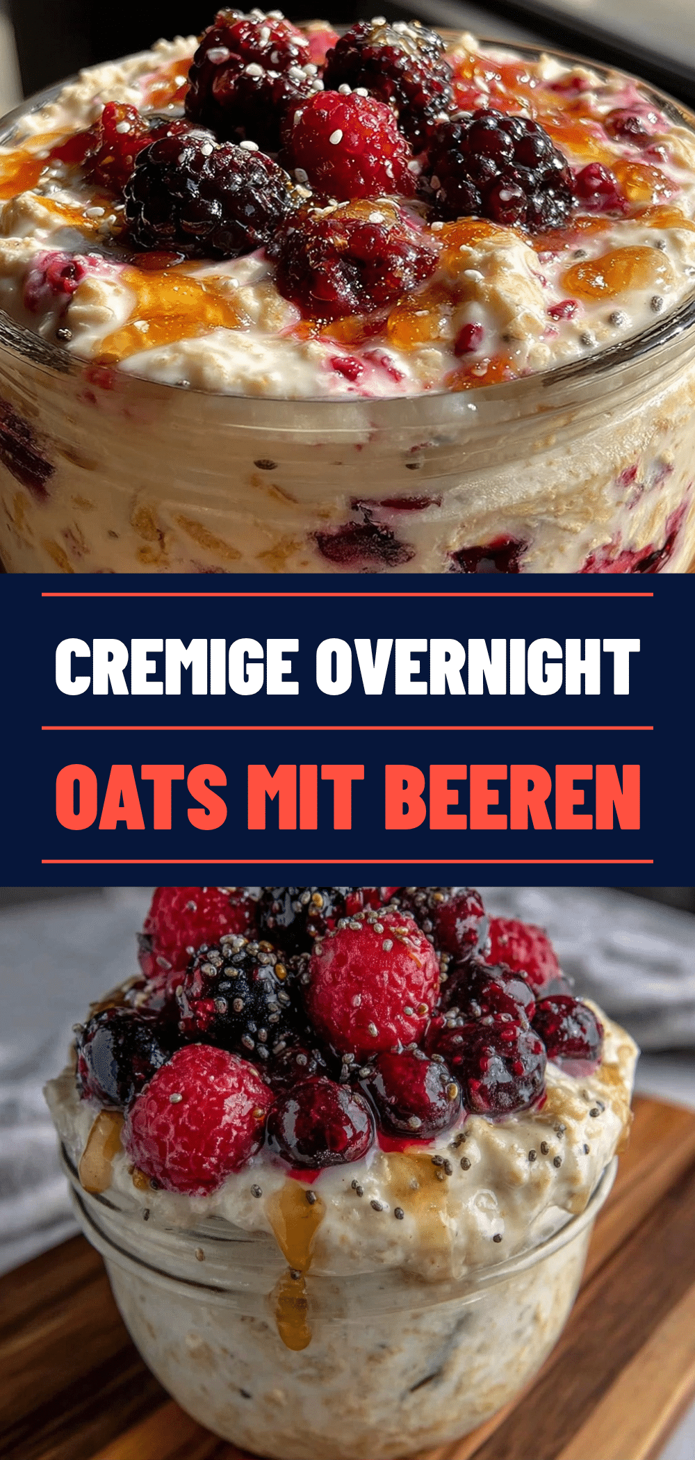 Overnight Oats mit Beeren: Cremig & Schnell 5 Overnight Oats mit Beeren recipe